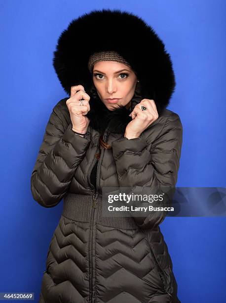 Actress Ashley Greene poses for a portrait during the 2014 Sundance Film Festival at the Getty Images Portrait Studio at the Village At The Lift...