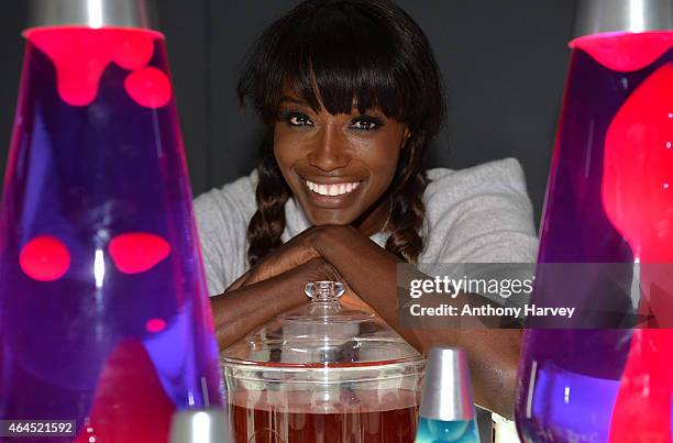 Lorraine Pascale launches the Tongue Twister Food Experience at The Atrium, Westfield on February 26, 2015 in London, England.