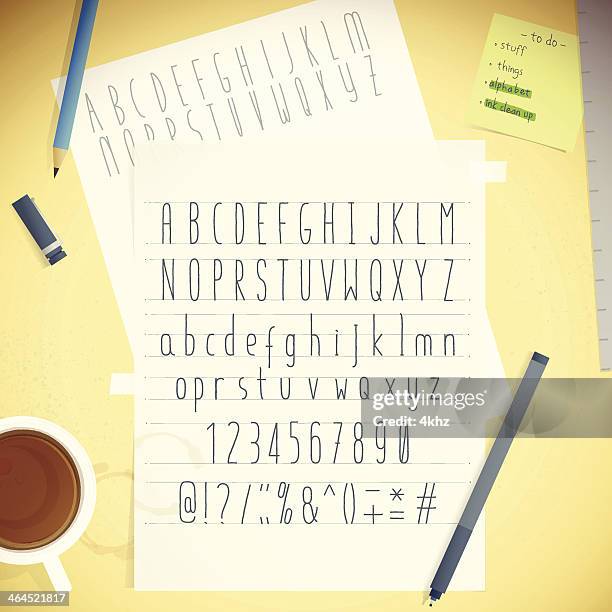 Condensed Hand Lettering Condensed Font Alphabet Photos and Premium High Res Pictures - Getty Images