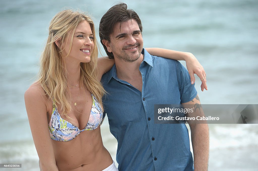 Victorias Secret Photo Opportunity With Martha Hunt And Juanes