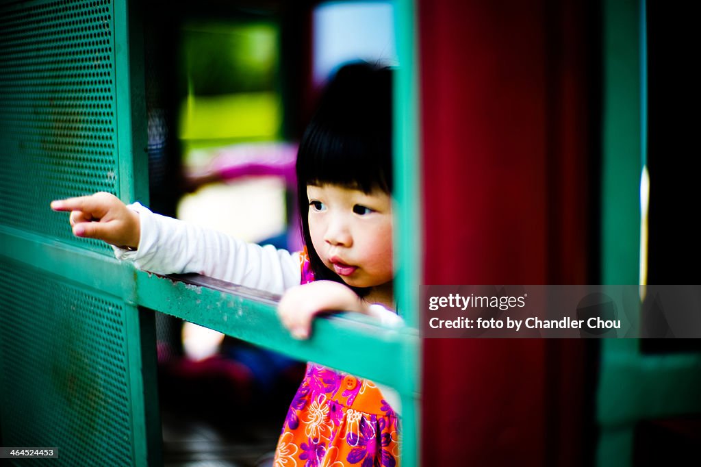 Girl in playground