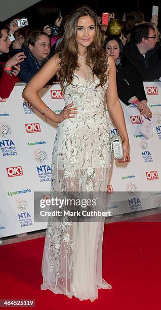 Jacqueline Jossa attends the National Television Awards at 02 Arena on January 22, 2014 in London, England.