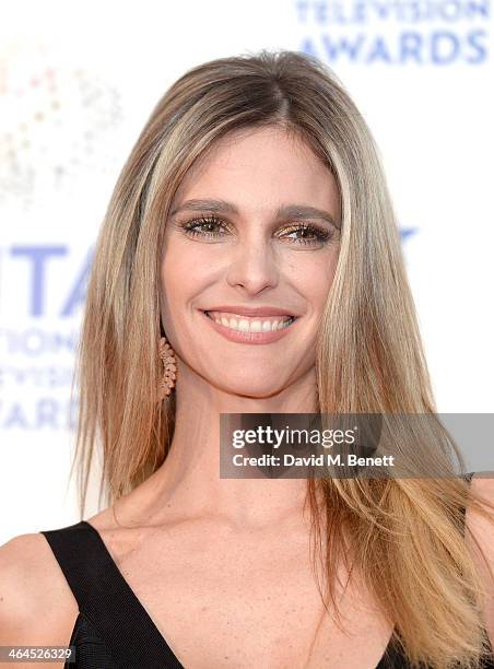 Fernanda Lima poses in the winners room at the National Television Awards at 02 Arena on January 22, 2014 in London, England.