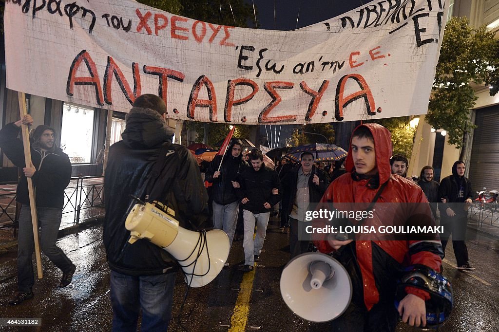 GREECE-POLITICS-DEMONSTRATION