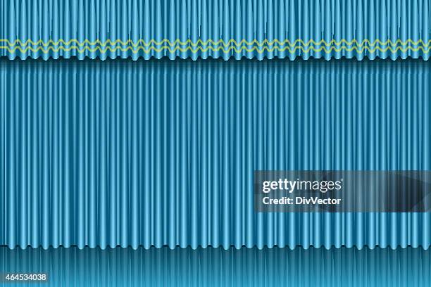 blue curtain - acting curtain stock illustrations