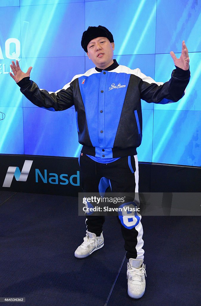 Eddie Huang Rings The NASDAQ Opening Bell