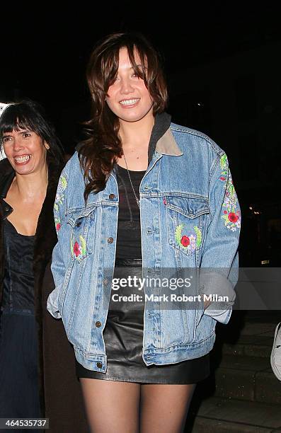 Daisy Lowe at the Fuerzabruta VIP night at the Roundhouse on January 22, 2014 in London, England.