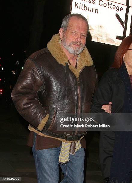 Terry Gilliam at the Fuerzabruta VIP night at the Roundhouse on January 22, 2014 in London, England.