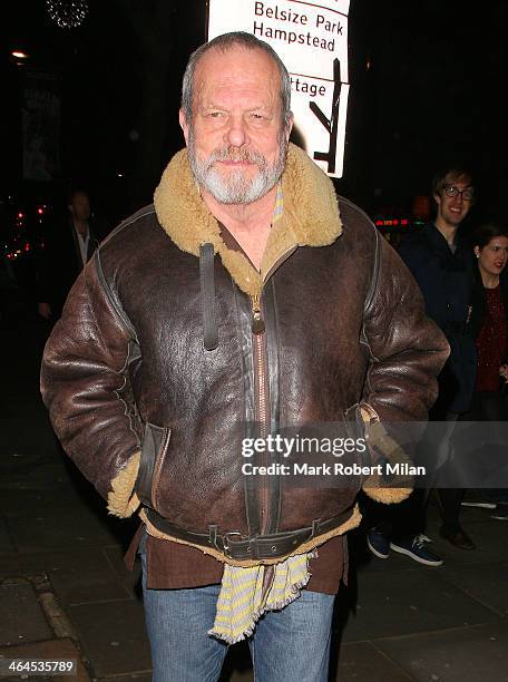 Terry Gilliam at the Fuerzabruta VIP night at the Roundhouse on January 22, 2014 in London, England.