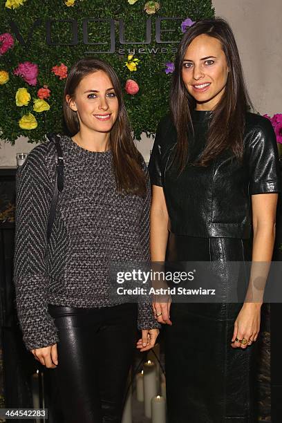 Alexi Ashe and Ariel Ashe attend the Council Of Fashion Designers Of America's 4th annual design series for Vogue eyewear event presented by...