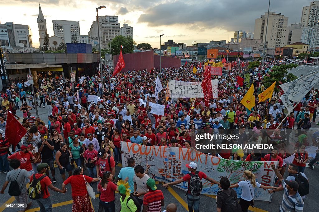 BRAZIL-DROUGHT-PROTEST