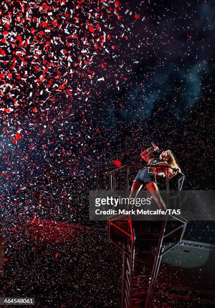 Seven-time Grammy winner Taylor Swift kicked off the Australian leg of her RED tour at Allianz Stadium, playing to a sold-out crowd of more than...