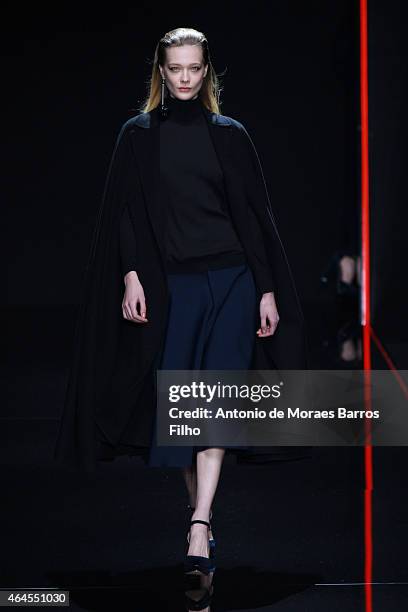 Model walks the runway at the Anteprima show during the Milan Fashion Week Autumn/Winter 2015 on February 26, 2015 in Milan, Italy.