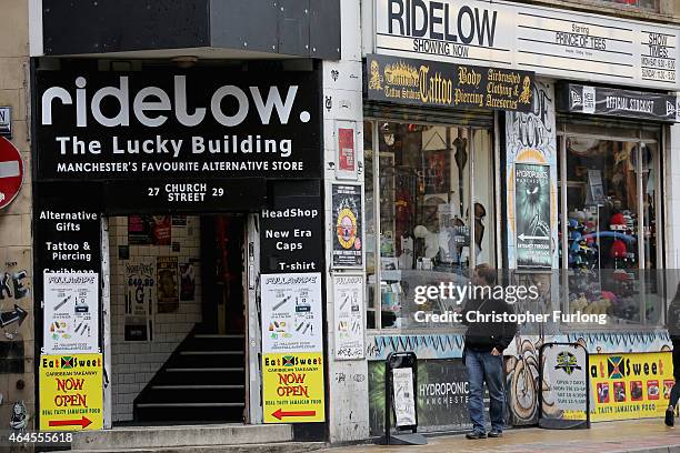 Headshop' in the centre of Manchester on February 26, 2015 in Manchester, England. There has been a significant rise in the use of Legal Highs that...