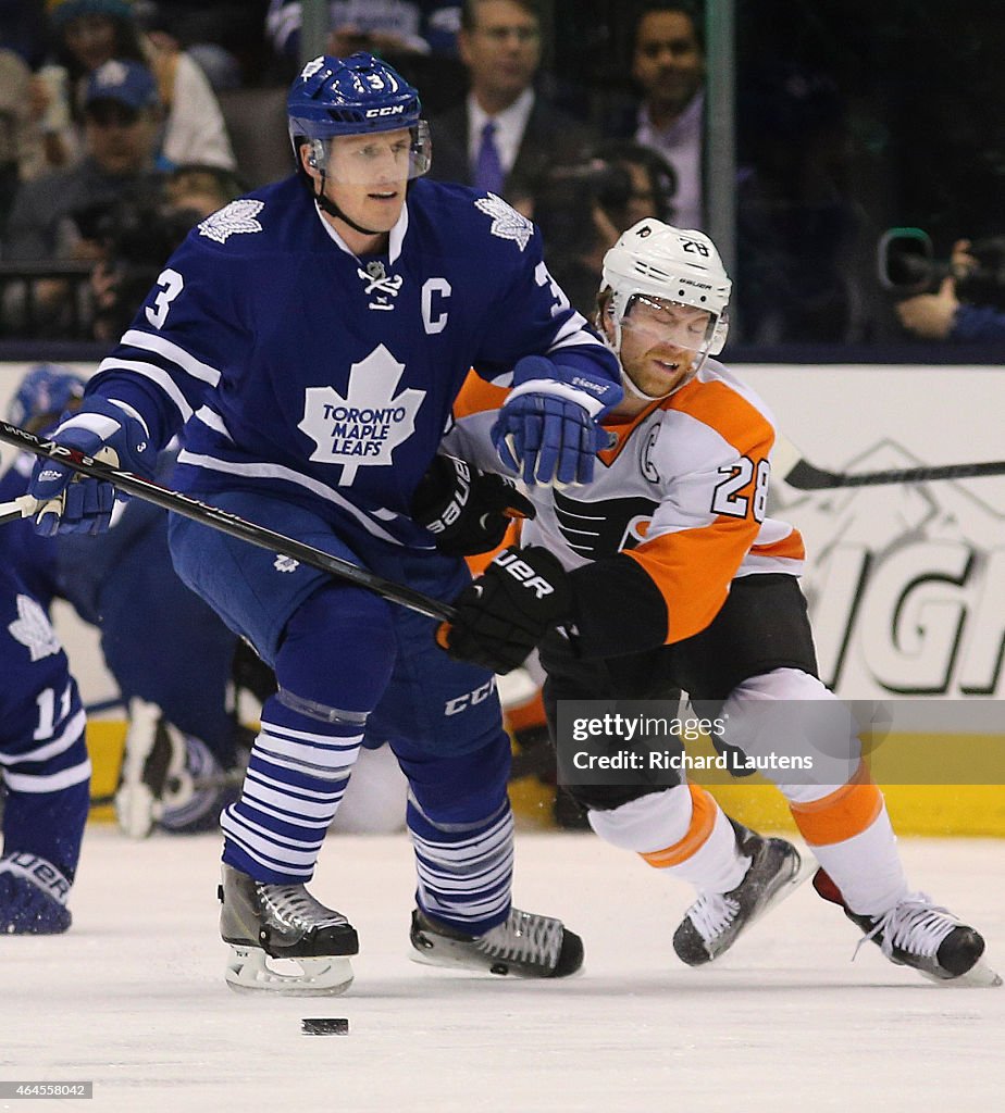 The Toronto Maple Leafs took on the Philadelphia Flyers at the ACC