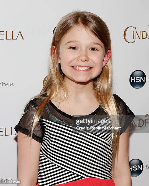 Erin Gerasimovich attends "Cinderalla" New York Special Screening And "Modern Princess" Clothing Line Preview at Tribeca Grand Hotel on February 26,...