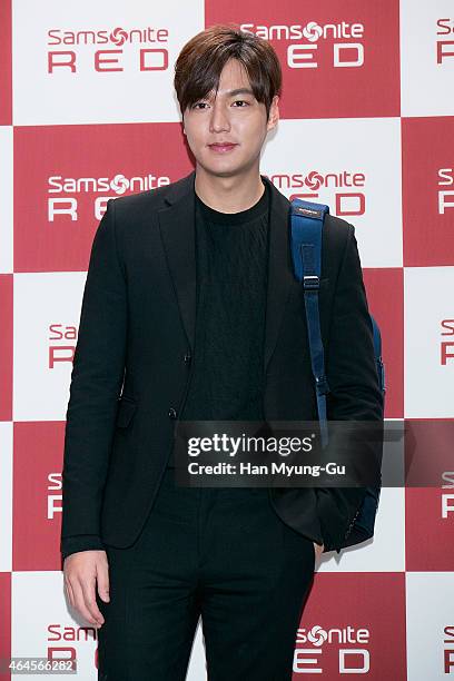 South Korean actor Lee Min-Ho attends an event for Samsonite Red 'Red Say With Lee Min-Ho' Talk Concert on February 26, 2015 in Seoul, South Korea.