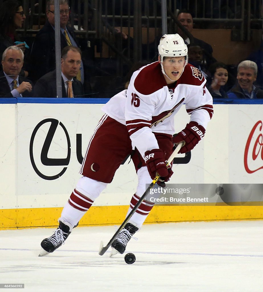 Arizona Coyotes v New York Rangers