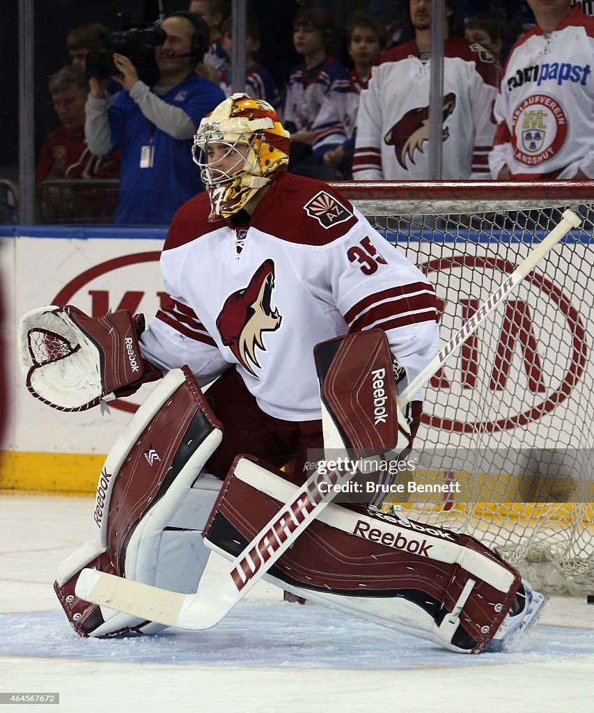 Arizona Coyotes v New York Rangers