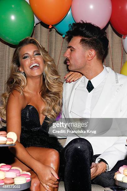 Sylvie Meis and Andre Borchers attend as Andre Borchers Celebrates His Birthday on February 26, 2015 in Hamburg, Germany.