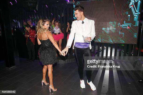 Andre Borchers and Sylvie Meis attend as Andre Borchers Celebrates His Birthday on February 26, 2015 in Hamburg, Germany.
