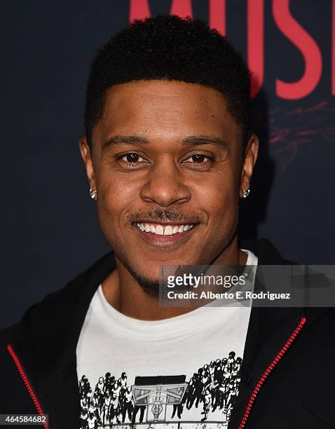 Actor Pooch Hall attends the premiere of Showtime's "Kobe Bryant's Muse" at The London Hotel on February 26, 2015 in West Hollywood, California.