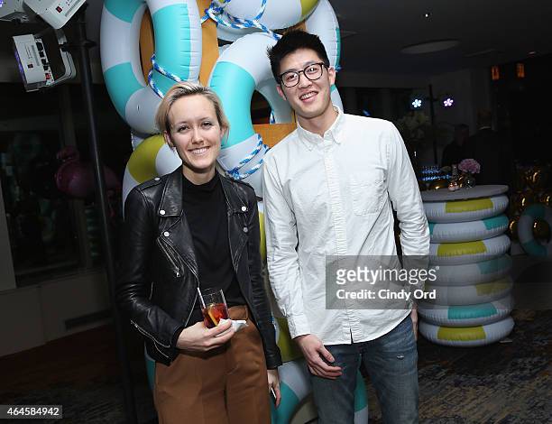Chloe Daly and Kevin Sarai attend as Le Meridien & Gray Malin present Follow Me at Le Parker Meridien New York on February 26, 2015 in New York City.