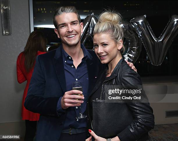 Artist Gray Malin and Lo Bosworth attend as Le Meridien & Gray Malin present Follow Me at Le Parker Meridien New York on February 26, 2015 in New...