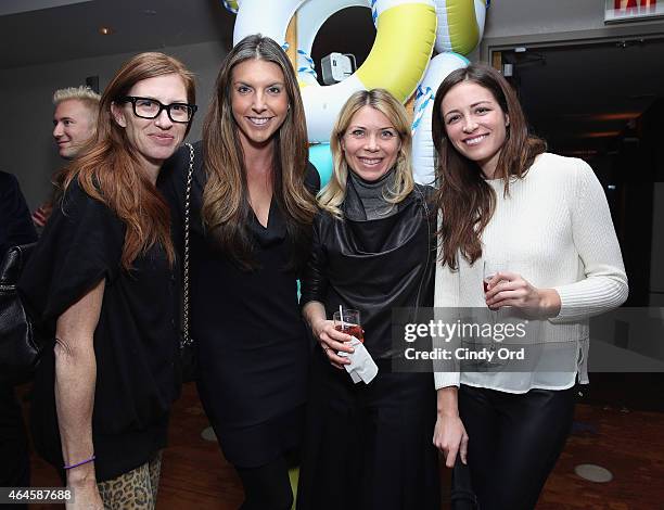 April Uchitel, Alle Fister, Tori Mellott and guest attend as Le Meridien & Gray Malin present Follow Me at Le Parker Meridien New York on February...