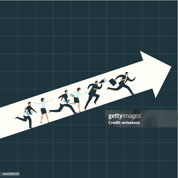 success concept - aiming higher stock illustrations