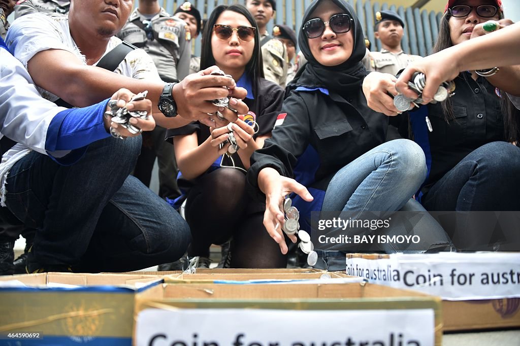 INDONESIA-AUSTRALIA-CRIME-DRUGS-PROTEST