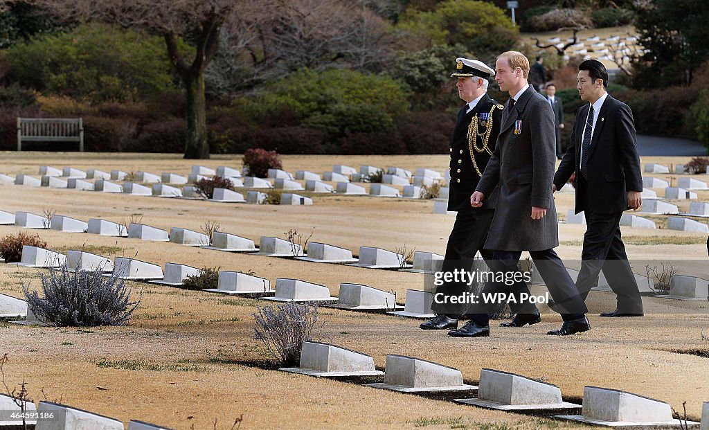 The Duke Of Cambridge Visits Japan - Day 2