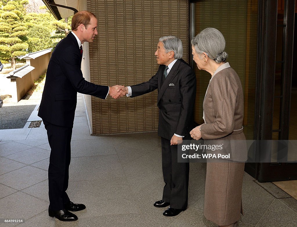The Duke Of Cambridge Visits Japan - Day 2