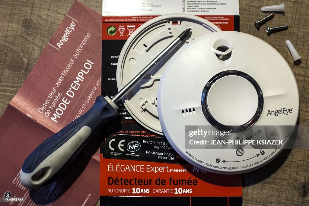 FRANCE-SECURITY-FIRE-SMOKE-DETECTORS