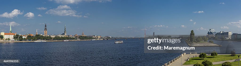 The Daugava river and the old town