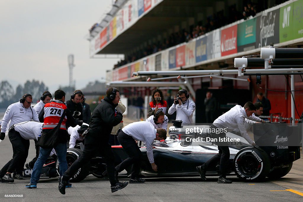 F1 Testing In Barcelona - Day Two