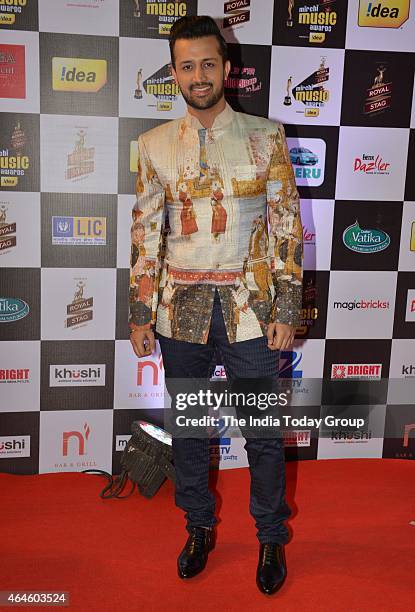 Atif Aslam at Mirchi music awards in Mumbai.