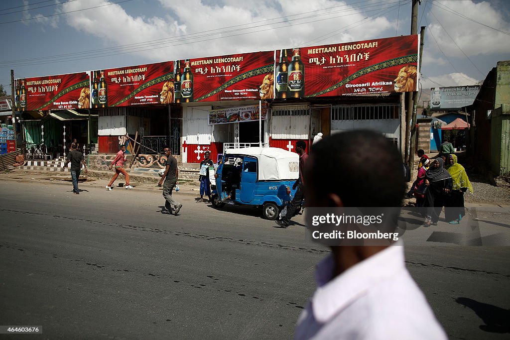 Diageo Plc Chief Executive Officer Ivan Menezes Visits Ethiopia's Meta Abo Brewery