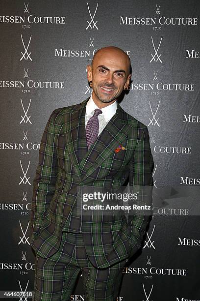 Enzo Miccio attends the Meissen Couture FW15 presentation during Milan Fashion Week on February 26, 2015 in Milan, Italy.