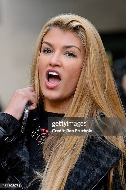 Amy Willerton sighted at BBC Radio Studios on January 23, 2014 in London, England.