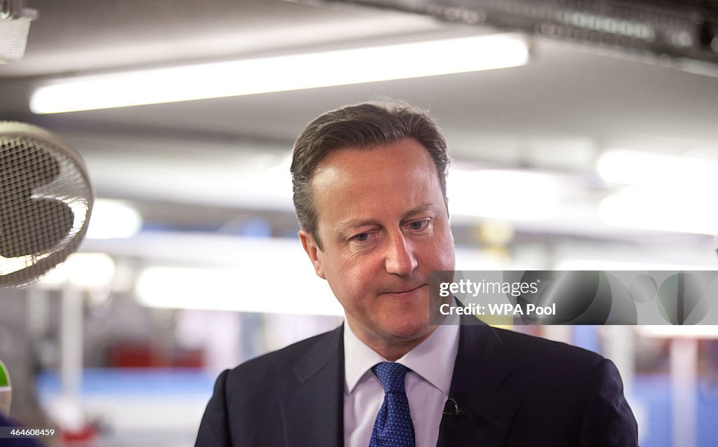 David Cameron Visits Ventilation Manufacturer Vent-Axia In Crawley
