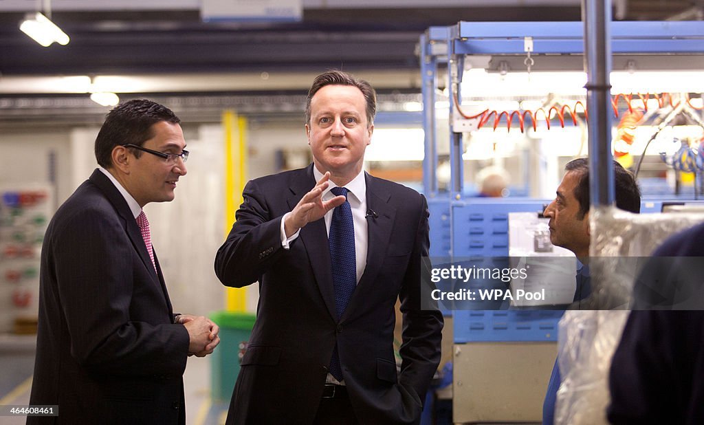 David Cameron Visits Ventilation Manufacturer Vent-Axia In Crawley