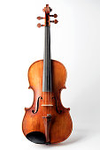 Classical Violin, Viola on White Background