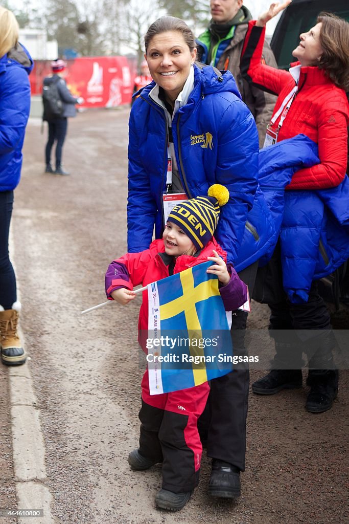 Swedish Royals Attend World Ski Championships in Falun - Day 1