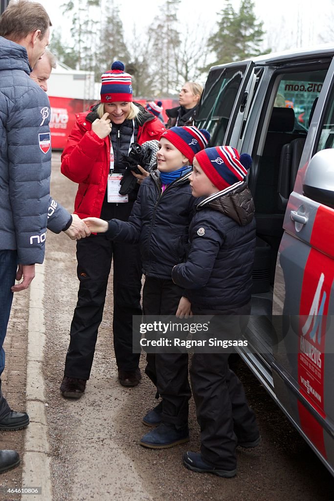 Swedish Royals Attend World Ski Championships in Falun - Day 1
