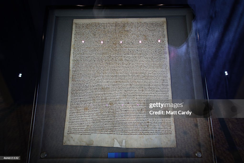 Salisbury Cathedral Opens Exhibition To Commemorate the 800th Anniversary Of The Magna Carta
