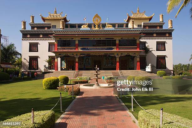 namdroling tibetan monastery - school auditorium stock pictures, royalty-free photos & images