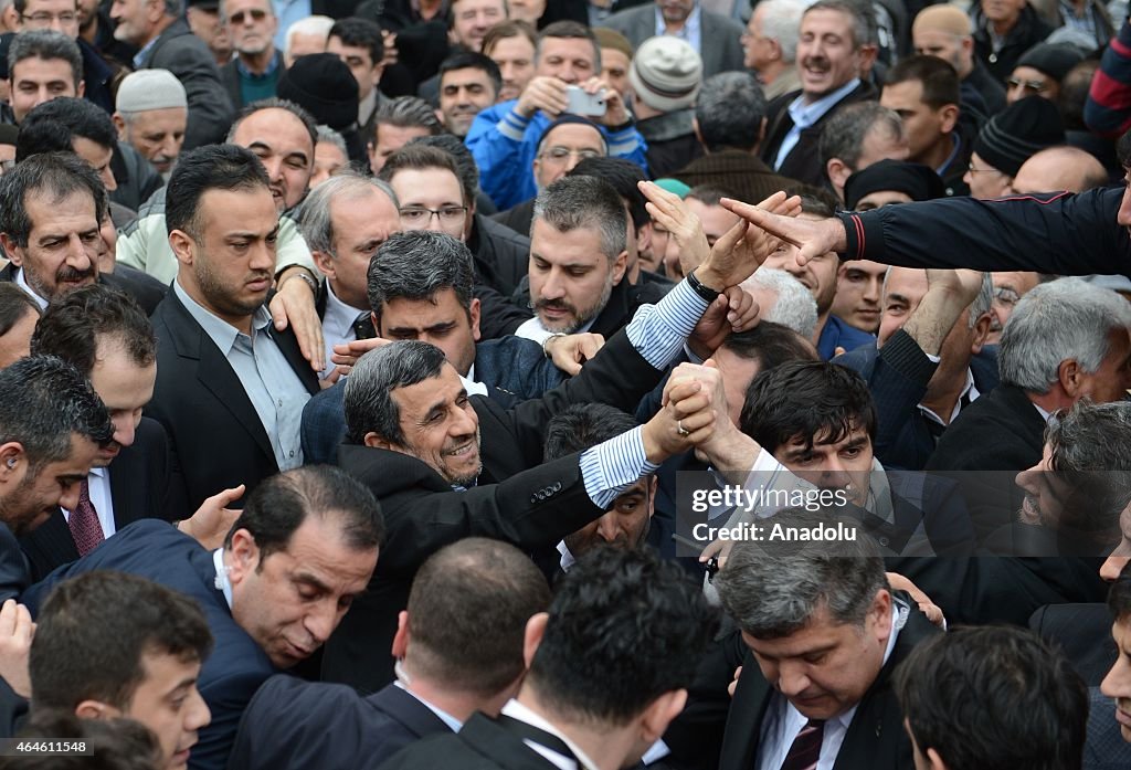 Former Iranian President Ahmadinejad in Bursa