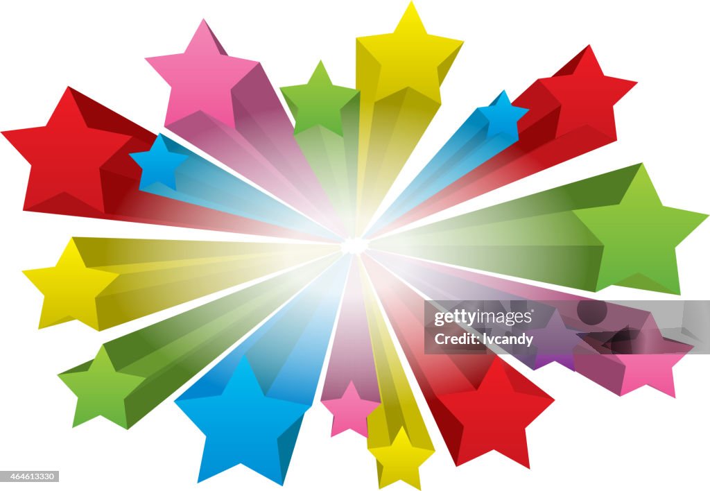 Star Explosion Ribbons Explosion Stars High-Res Vector Graphic - Getty Images