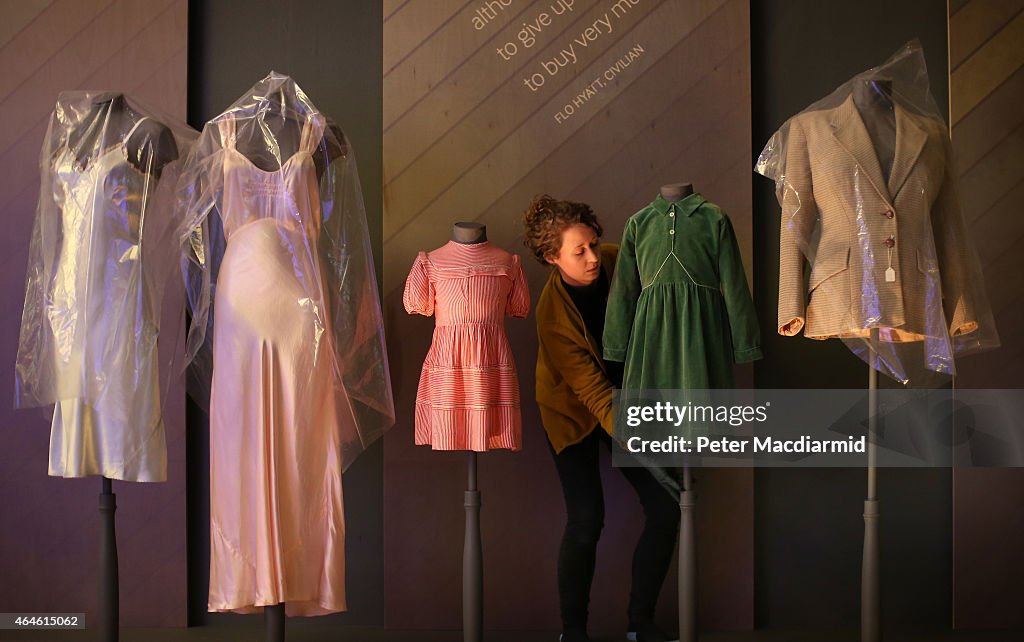 Preview Of Fashion On the Ration Exhibition At The Imperial War Museum